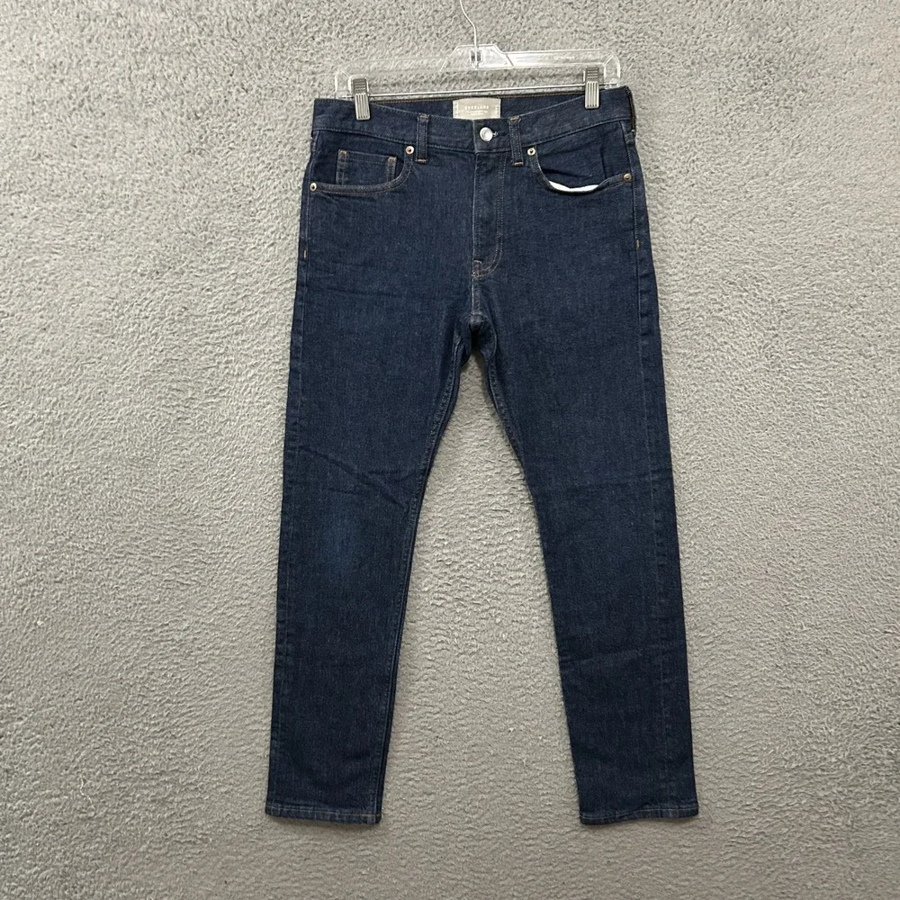 Everlane Jeans Mens 30x30‎ Blue Denim The Selvedge Slim Fit Organic Cotton Dark
